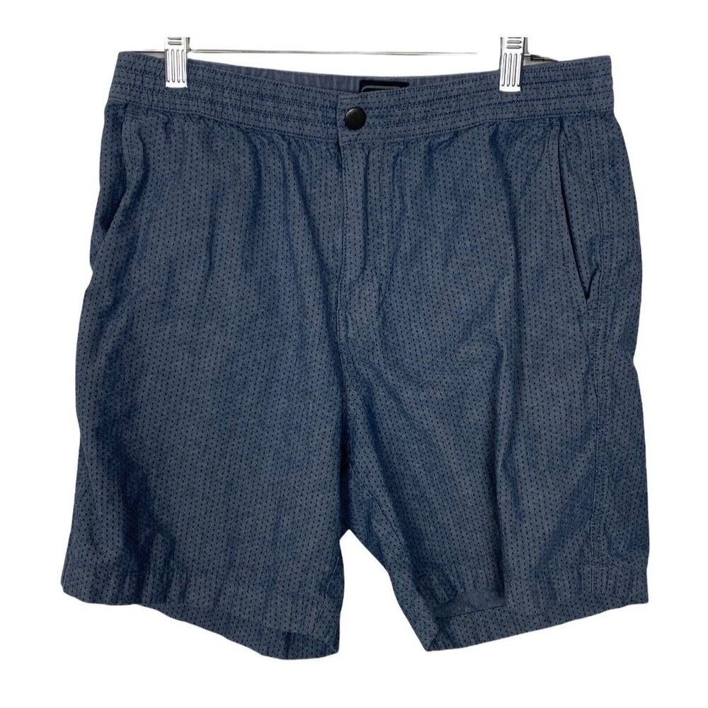 J CREW Men Tripper Shorts Elastic Waist Snap Closure Sz M Gray Summer‎ 39-14